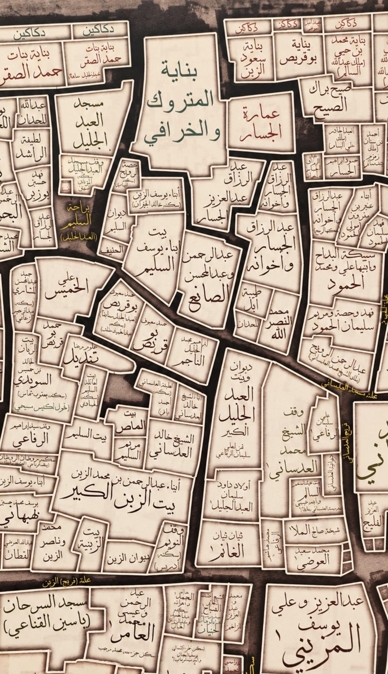 بناية بوقريص ومواضع حي الوسط